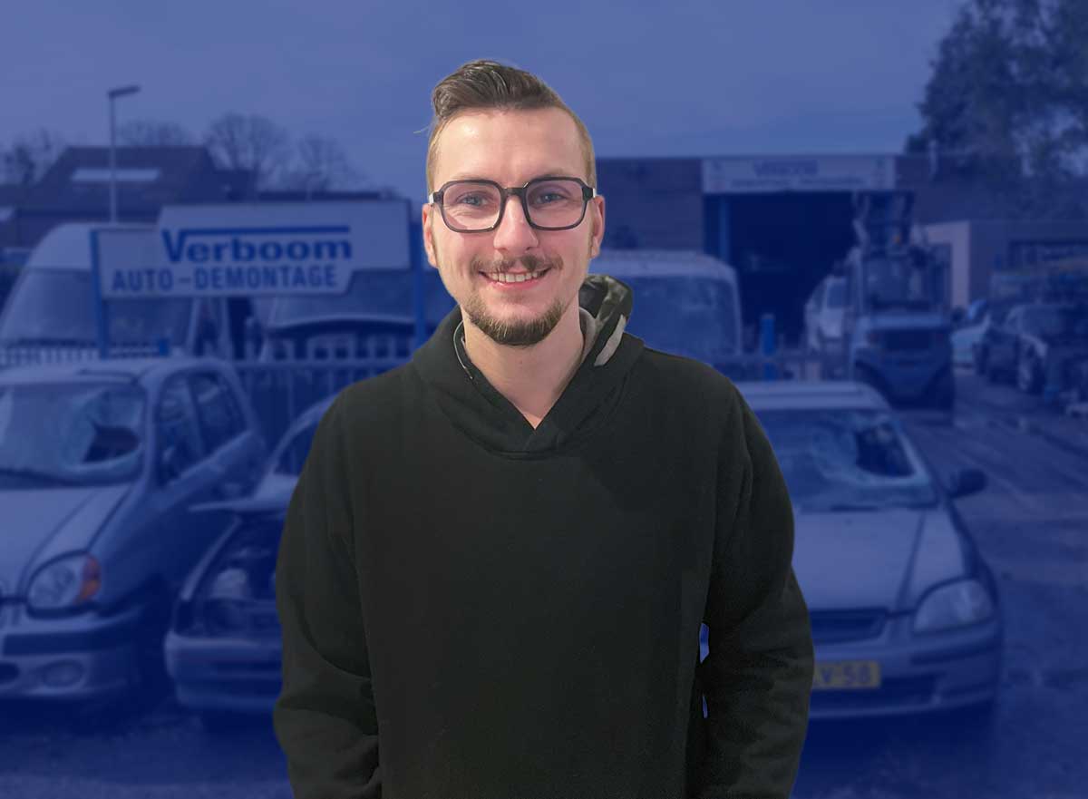 Sander honig demonteur bij verboom autorecycling